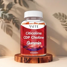 VAITE Citicoline Gummies 1000mg – CDP Choline for Adults – Mental Clarity, Me...