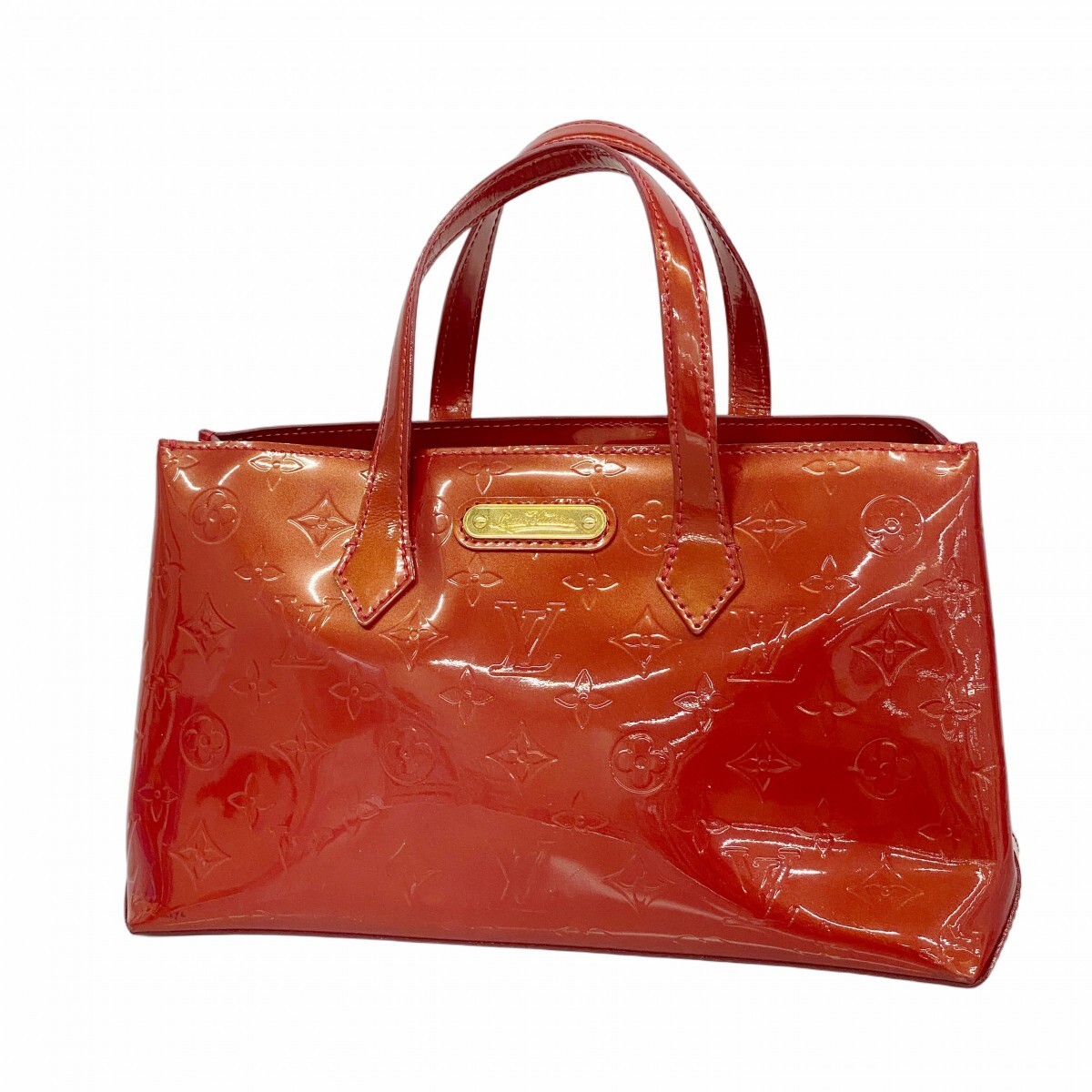 Louis Vuitton Vernis Wilshire PM Tote Bag in Pomme dAmour Red M93642  
