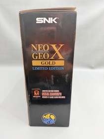 SNK NEO GEO X GOLD Limited Edition Console System - CIB - Excellent Condition