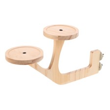 Bird Perch Stand: Parrot Wood Platform - Wooden Perch Toys Playground Cage for