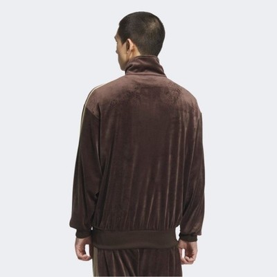 Adidas FB TT Velour Track Top - Dark Brown / KD9373 / Expedited
