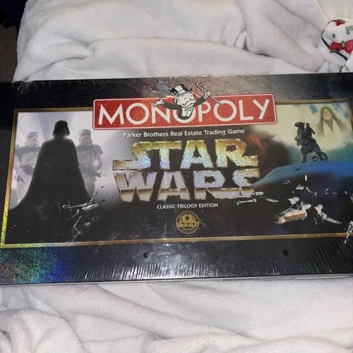 Vintage 1997 Star Wars Classic Trilogy Edition Monopoly Game - New SEALED