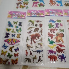14 Different Sheets 3D Puffy Stickers Bulk Stickers Scrapbooking Crafts AcidFree