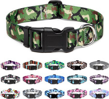 Adjustable Dog Collar - Special Design Patterns, Soft Nylon Comfortable Durable