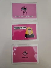 3 pcs Credit Card Skin, Debit Card Sticker Covers, Help Me I'm Poor
