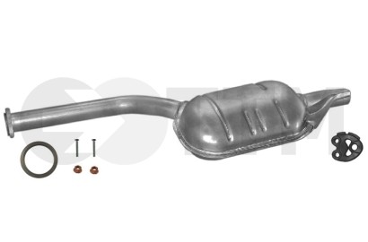Silencieux intermédiaire Mercedes 190 W201 pour restauration moteur diesel 2.0 2.5