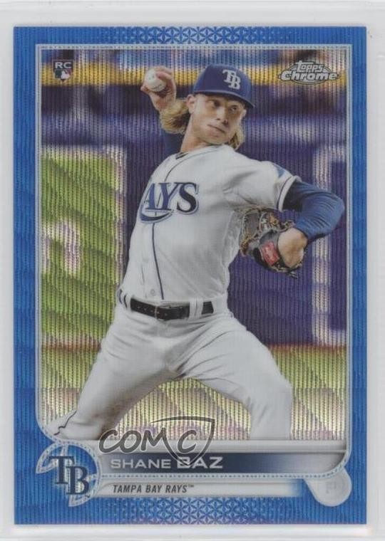 2022 Topps Chrome Blue Wave Refractor 74/75 Shane Baz #201 o6b