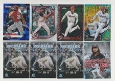 JAMES WOOD 2025 Prizm Blue Ice Bowman Chrome Topps Series 1 Update RC lot of 65