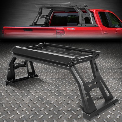 FOR 07-18 SILVERADO SIERRA OFFROAD TRUCK BED RACK ROLL BAR W/ LUGGAGE CARGO BOX