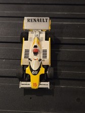 Vtg Vintage Tyco Renault/Elf Indy 15 White/Yellow Ho Slot Car Complete