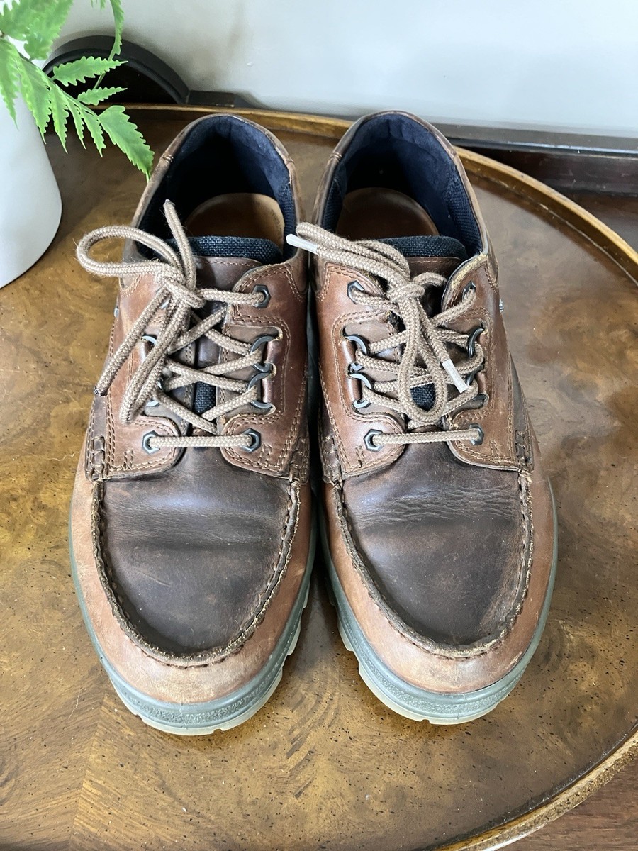 ECCO Track GORE-TEX Waterproof Leather Hiking Shoes Brown  display picture 1