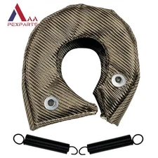 T3 Titanium Fiber Turbo Blanket Heat Shield Barrier Turbocharger Cover Wrap