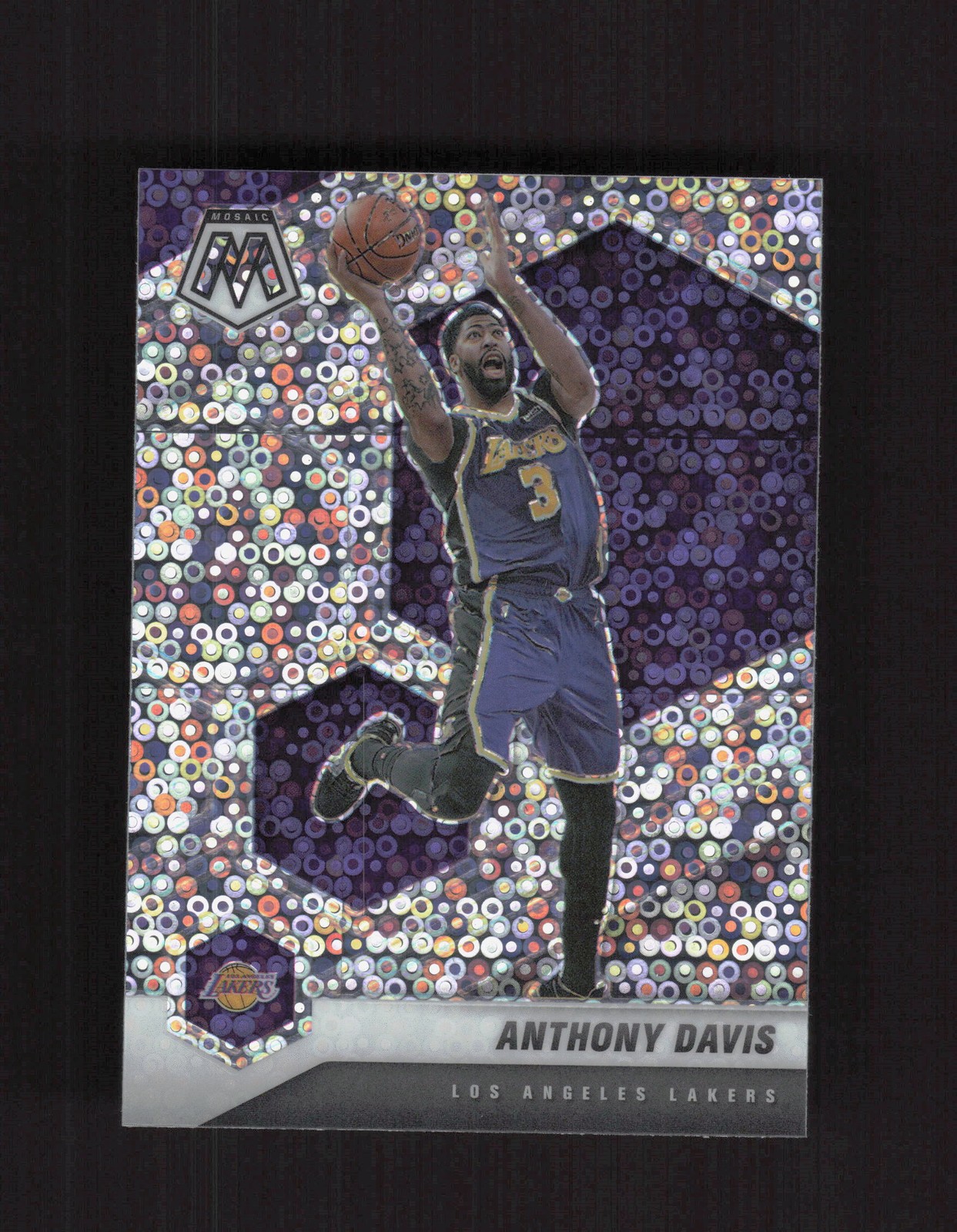 2020-21 Panini Mosaic #141 Anthony Davis Mosaic Fast Break Silver