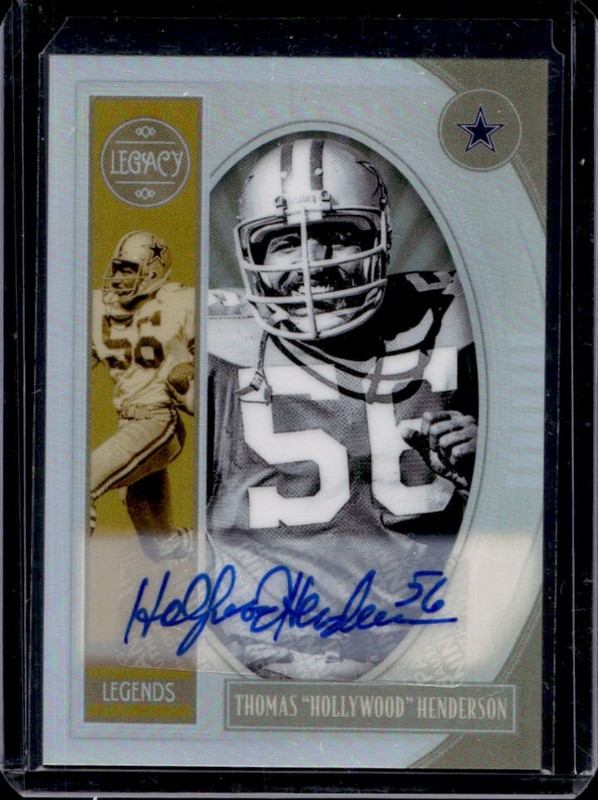 2019 Panini Legacy Thomas Henderson Premium Penmanship Auto #136 Cowboys