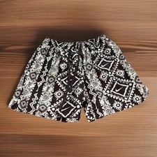 Nike Sportswear Club Swoosh Woven Flow Tribal Lined Swim Trunk Medium Shorts