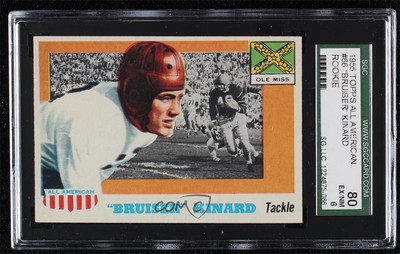 1955 Topps All American Bruiser Kinard #66 SGC 80 HOF