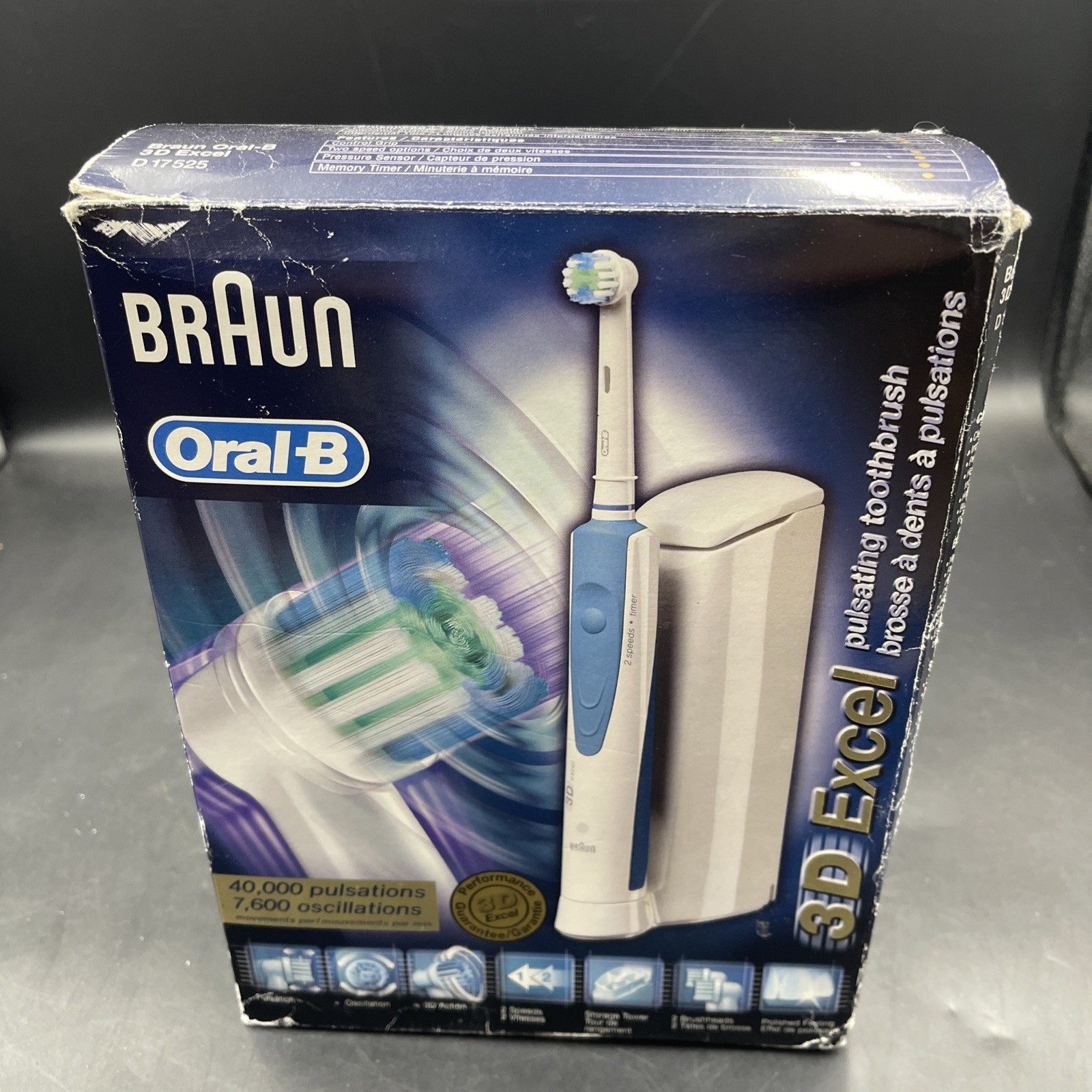 Oral-B Braun 3D Excel Toothbrush D 17 525 - Opened Box
