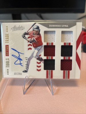 2020 Panini Absolute - Tools of the Trade Signatures Domingo Leyba #TOT6-DL /149