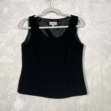 Sz 6 Jones New York suit sleeveless Black lined tank - Suit Separates