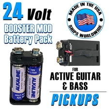 24V Mod Active Pickup Battery Pack 24 Volts for EMG Fluence + Batteries FREESHIP