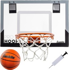 Franklin Sports Over The Door Mini Basketball Hoop Slam Dunk Shatter Resistant