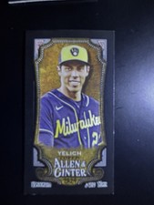 2024 Allen & Ginter Mini Black Border Christian Yelich Milwaukee Brewers #43