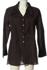 SULU KERSTIN BERNECKER Langarm-Bluse Damen Bluse Gr. DE 38 braun Casual-Look