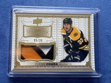 2023-24 Upper Deck Splendor Zdeno Chara Patch Card 05/36 Bruins SP-ZC Game-Used