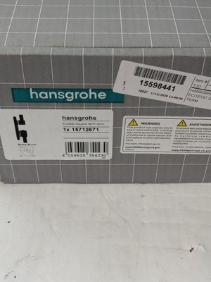Hansgrohe Ecostat Square 15712671 Thermostatic Trim Matte Black - READ DESC