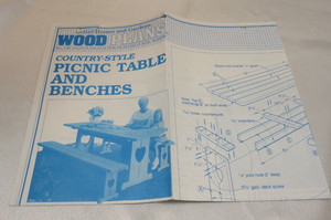Vintage Wood Plans - Picnic Table and Benches - Better Homes and Gardens