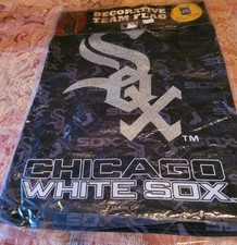 Chicago White Sox Small Flag Double Side Suede Baseball Team Sports Decor Hangs