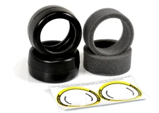 Exotek F1 Front Rubber Belted Tires w/Foams V2 40X Yellow Firm 2193