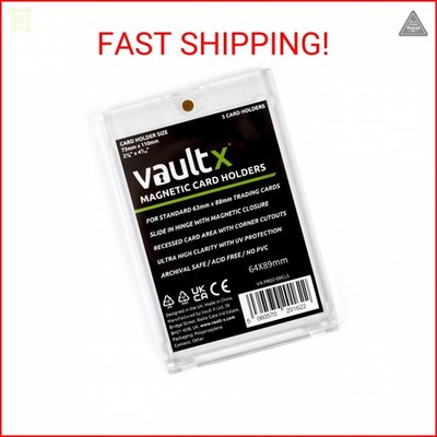 Vault X Magnetic Card Holder 35pt (5 Pack), Clear One Touch Hard Cases, UV Prote