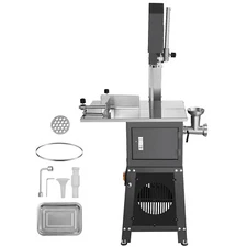550W Commercial Butcher Electric Meat Bandsaw Sausage Stuffer Bone Sawing Cutter