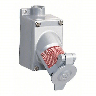 UGR2-20231QW Killark 20A 125V Single Gang Receptacle 3/4 Dead End NEW