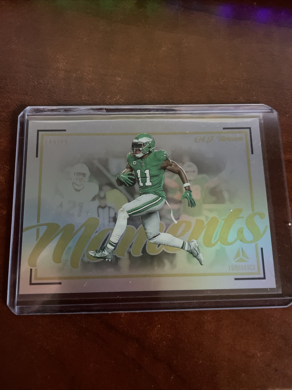 2024 Panini Luminance AJ BROWN Moments Case Hit SSP - Philadelphia Eagles NM