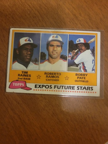 1981 Topps - Future Stars #479 Tim Raines, Bobby Ramos, Bob Pate (RC)