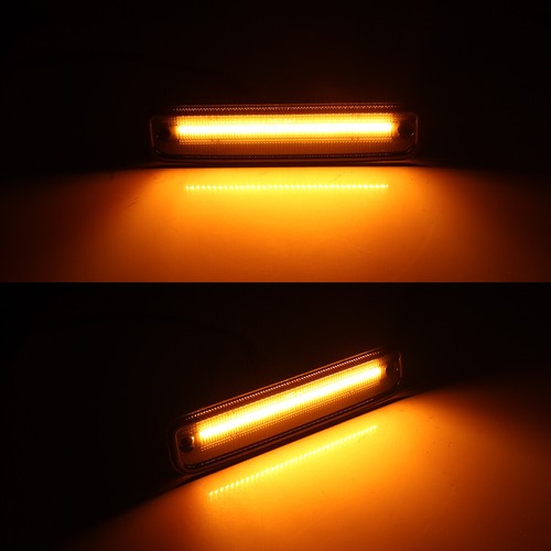 Smoked Amber LED Side Marker Lights 73-80 GMC Chevy Pickup Blazer Suburban Jimmy - Picture 7 of 11