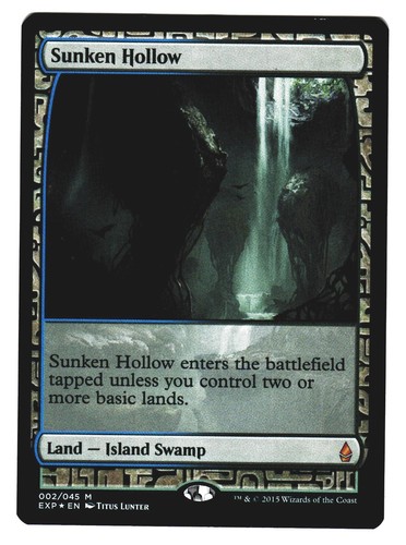 MTG Zendikar Expeditions Sunken Ruins Foil Land Card | eBay