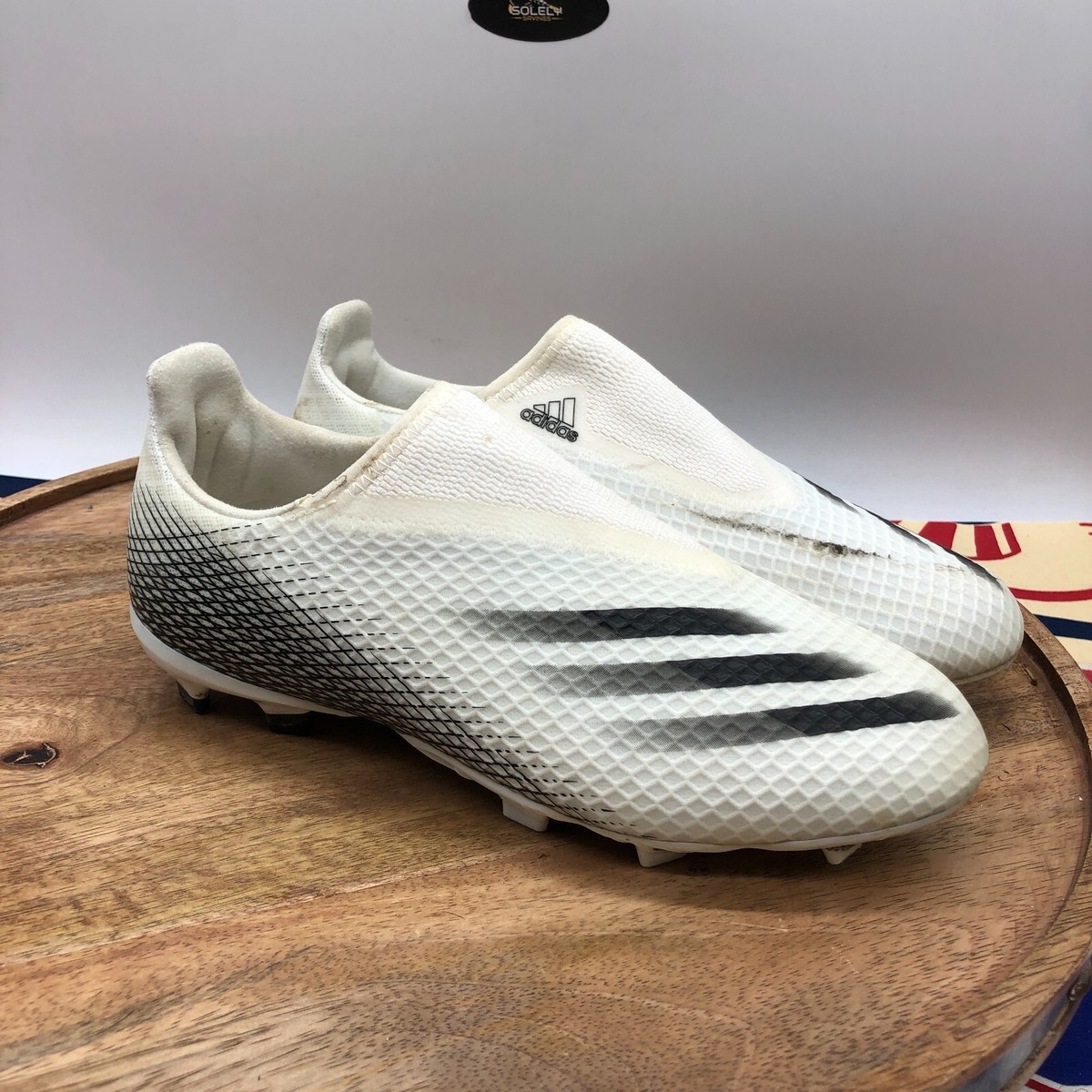 adidas X Ghosted.3 Ll Fg J Womens White Black Soccer Cleats Size 6