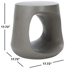Safavieh VIKKI CONCRETE ACCENT STOOL, Reduced Price 2172743090 VNN1040A
