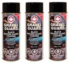 Dominion Sure Seal SVG124US Gravel Guard Black Protective Coating 17 oz (3 Pack)