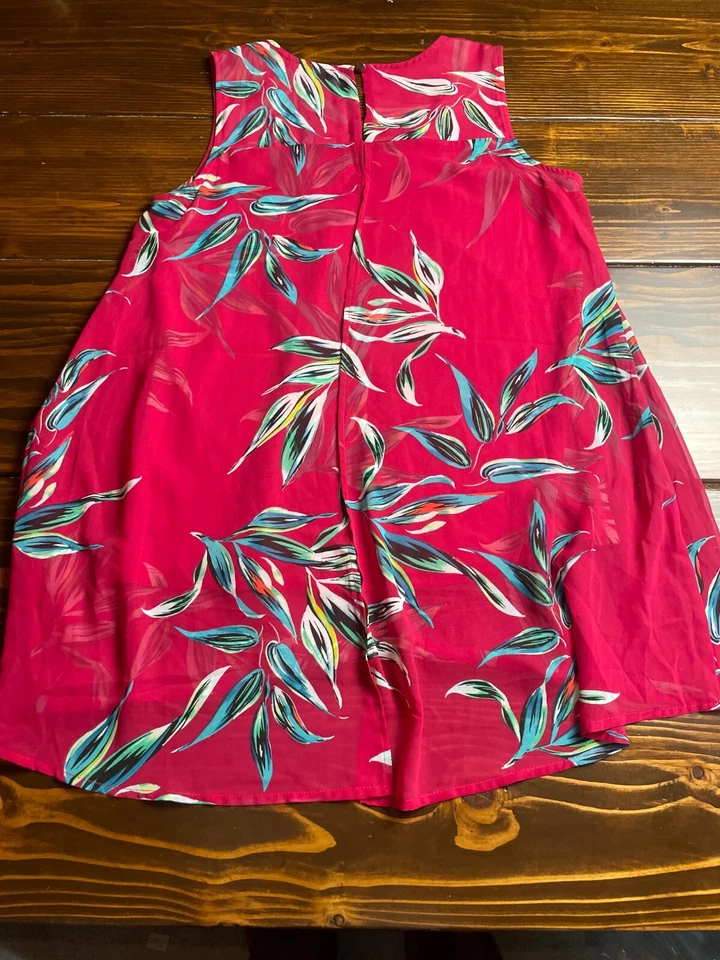 Flutter & Kick Shirt, Women's Size Small, Pink Floral, Maternity, Split Back - Image 2 of 4