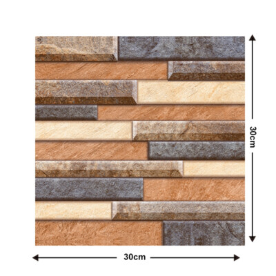 10/20Pcs 3D Tile Brick Wall Sticker Wallpaper PVC Self-adhesive Waterproof Panel