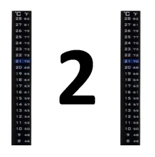 THERMOMETER 2x LCD STRIP FOR HOME BREWING SELF STICK TO WINE BEER MAKING KIT PCS