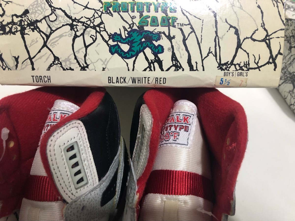 AIRWALK TORCH PROTOTYPE 600F RED BLACK/WHITE/RED VINTAGE SKATE