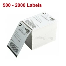Fanfold 4" x 6" Direct Thermal Shipping Barcode Certified UPS Labels 500 - 2000