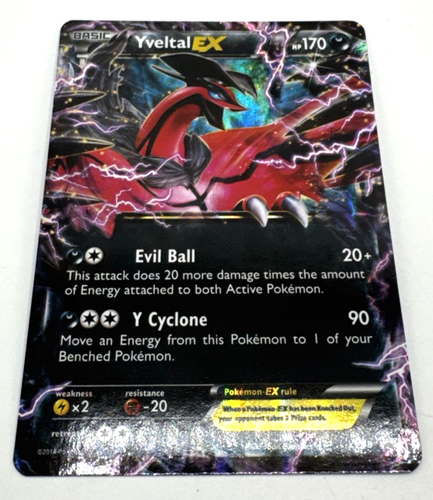 Pokemon TCG Karte Basic Yveltal EX Holo Black Star Promo XY08 Ultra Rare LP - Bild 2 von 18