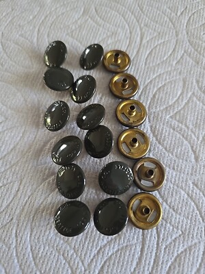 New Vintage C. C. Filson Seattle Sewing Snap Fasteners BROWN Lot Of 18 Each.