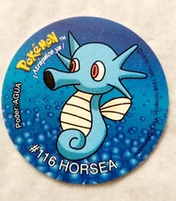 Tazos POKEMON 1 SABRITAS HORSEA #116 Mexico 1998  Nintendo HTF